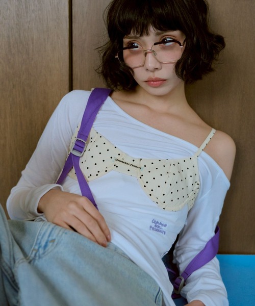 common gull products.（コモンガルプロダクツ）の「ちょうちょ日和なブラと（ベスト・レディース・ホワイト系/ブルー系/レッド系・フリー）」の18枚目の写真