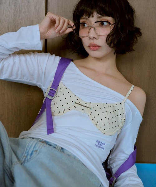 common gull products.（コモンガルプロダクツ）の「ちょうちょ日和なブラと（ベスト・レディース・ホワイト系/ブルー系/レッド系・フリー）」の19枚目の写真