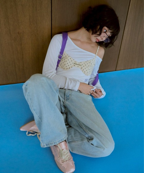 common gull products.（コモンガルプロダクツ）の「ちょうちょ日和なブラと（ベスト・レディース・ホワイト系/ブルー系/レッド系・フリー）」の20枚目の写真