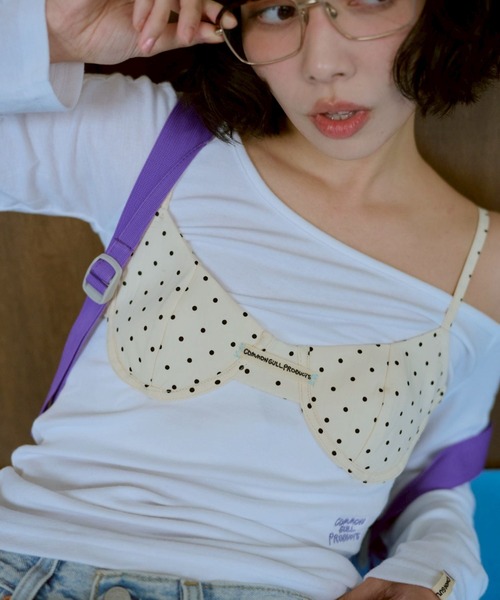 common gull products.（コモンガルプロダクツ）の「ちょうちょ日和なブラと（ベスト・レディース・ホワイト系/ブルー系/レッド系・フリー）」の21枚目の写真