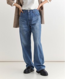 SOMETHING | 【SOMETHING】ＥＬＳＡ ルーズストレート デニムパンツ (体型カバー / ミッドライズ / クリーン仕上げ)(デニムパンツ)