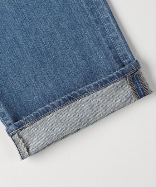 SOMETHING（サムシング）の「【SOMETHING】ＥＬＳＡ ルーズストレート デニムパンツ (体型カバー / ミッドライズ / クリーン仕上げ)（デニムパンツ・レディース・ライトインディゴブルー・XS/S/M/L）」の12枚目の写真