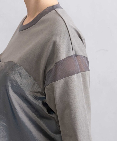 MARECHAL TERRE(マルシャルテル)の「2Wayフリルトップス(Tシャツ/カットソー・レディース・グレー/ホワイト/ネイビー/ブラック・MEDIUM)」の17枚目の写真