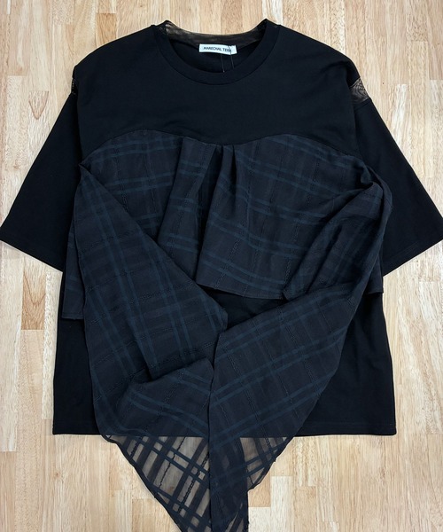 MARECHAL TERRE(マルシャルテル)の「2Wayフリルトップス(Tシャツ/カットソー・レディース・グレー/ホワイト/ネイビー/ブラック・MEDIUM)」の21枚目の写真