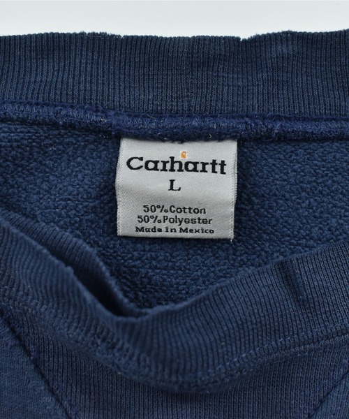 Carhartt(カーハート)の「【USED】Carhartt ロゴ クルーネックスウェット(スウェット・メンズ・ネイビー・LARGE)」の4枚目の写真
