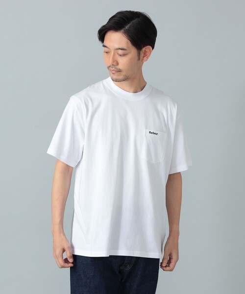 Barbour(バブアー)の「【別注】Barbour / 刺繍 ロゴ ポケットTシャツ(Tシャツ/カットソー・メンズ・ホワイト/ロイヤルブルー・36/40/38/42)」の15枚目の写真