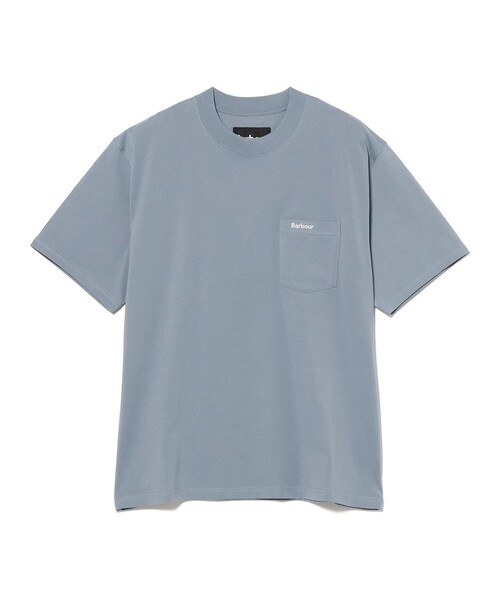 Barbour(バブアー)の「【別注】Barbour / 刺繍 ロゴ ポケットTシャツ(Tシャツ/カットソー・メンズ・ホワイト/ロイヤルブルー・36/40/38/42)」の7枚目の写真