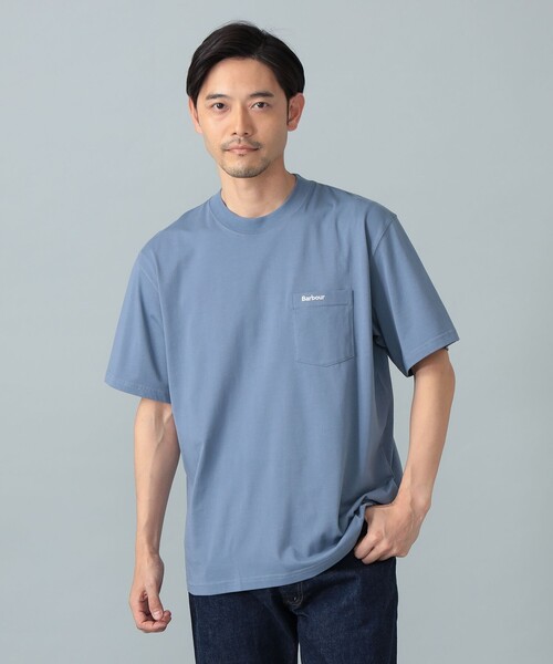 Barbour(バブアー)の「【別注】Barbour / 刺繍 ロゴ ポケットTシャツ(Tシャツ/カットソー・メンズ・ホワイト/ロイヤルブルー・36/40/38/42)」の18枚目の写真