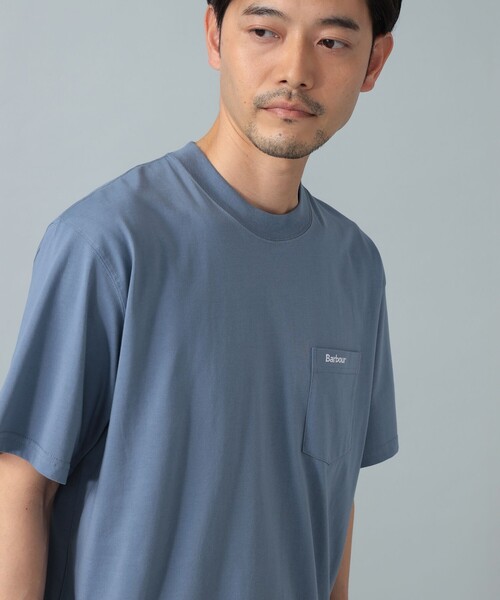 Barbour(バブアー)の「【別注】Barbour / 刺繍 ロゴ ポケットTシャツ(Tシャツ/カットソー・メンズ・ホワイト/ロイヤルブルー・36/40/38/42)」の22枚目の写真