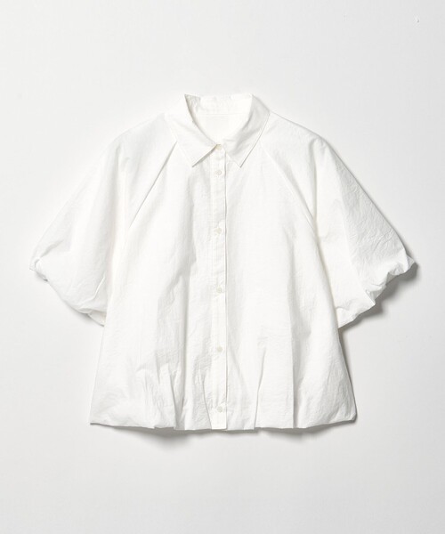 CITEN(シテン)の「<CITEN>バルーンスリーブショートシャツ(シャツ/ブラウス・レディース・ブラック/ライトブルー/ホワイト・FREE)」の7枚目の写真