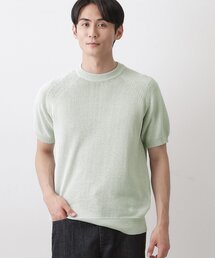 Dessin（デッサン）の「ペーパーブレンドニットTシャツ（ニット/セーター）」