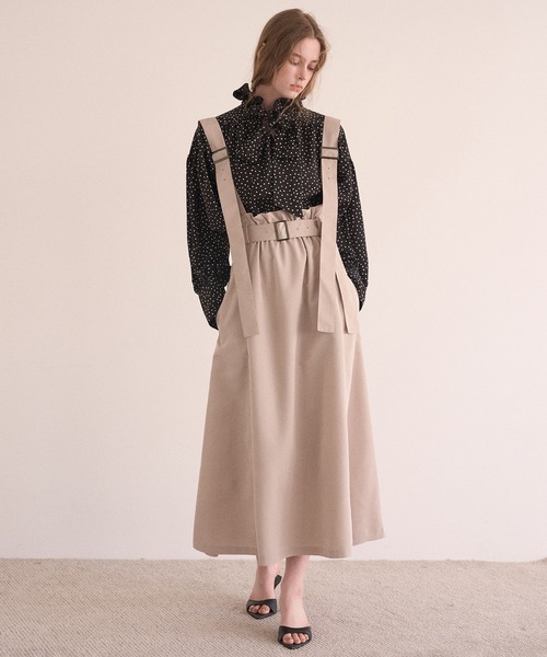 MIELI INVARIANT(ミエリインヴァリアント)の「Belt Flare Form Skirt(ジャンパースカート・レディース・ブラック・FREE)」の17枚目の写真
