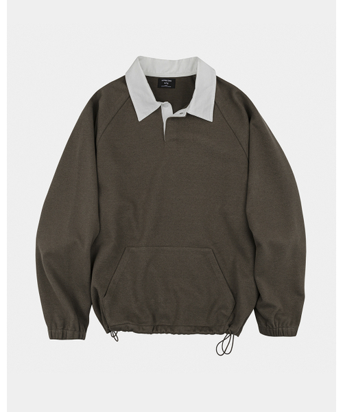 LETTERCOMO(レテルコモ)の「フリーオーバーラグビーマンツーマンココブラウン(スウェット・レディース・その他・MEDIUM/LARGE)」の1枚目の写真