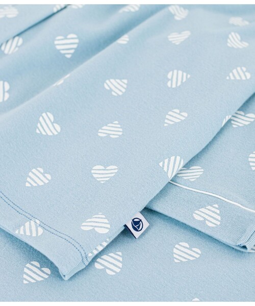 PETIT BATEAU（プチバトー）の「プリント長袖パジャマ（ルームウェア/パジャマ・レディース・ホワイト×グリーン/ホワイト系その他・X-SMALL/SMALL/MEDIUM/XX-SMALL/LARGE）」の15枚目の写真