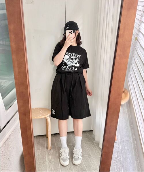 PEID(ペイド)の「PD PDAC ピンタック バミューダパンツ ブラック(その他パンツ・レディース・ブラック・2/3/1)」の13枚目の写真