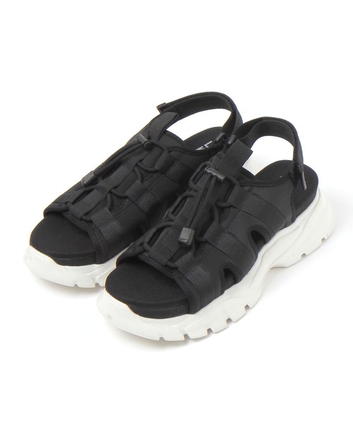 LAKOLE(ラコレ)の「コード厚底スポーツサンダル / 637943(サンダル・メンズ・ホワイト×ブラック/ブラック・MEDIUM/LARGE)」の5枚目の写真