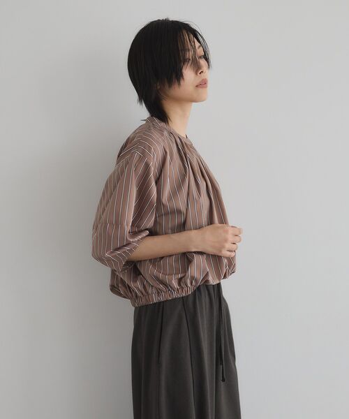 GARAGE OF GOOD CLOTHING(ガレージオブグッドクロージング)の「ストライプタックプルオーバーA(シャツ/ブラウス・レディース・ブラウン系その他4・FREE)」の3枚目の写真