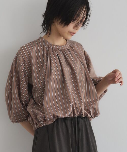 GARAGE OF GOOD CLOTHING(ガレージオブグッドクロージング)の「ストライプタックプルオーバーA(シャツ/ブラウス・レディース・ブラウン系その他4・FREE)」の5枚目の写真