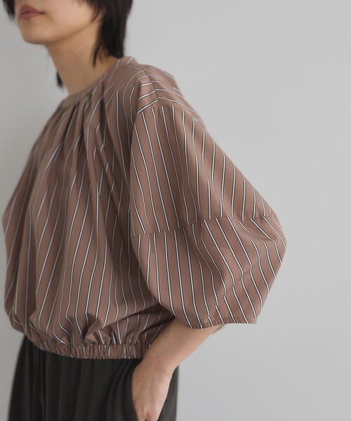 GARAGE OF GOOD CLOTHING(ガレージオブグッドクロージング)の「ストライプタックプルオーバーA(シャツ/ブラウス・レディース・ブラウン系その他4・FREE)」の6枚目の写真