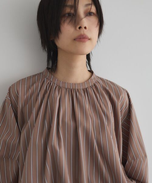 GARAGE OF GOOD CLOTHING(ガレージオブグッドクロージング)の「ストライプタックプルオーバーA(シャツ/ブラウス・レディース・ブラウン系その他4・FREE)」の8枚目の写真