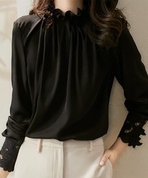 Forcement（フォースメント）の「今っぽい抜け感きれいめスカラップブラウス（シャツ/ブラウス）」