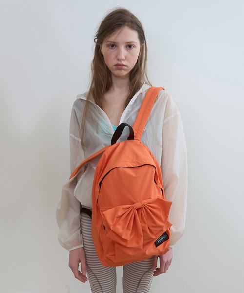 DIESEL リュック 78 ビッグロゴ 絶版 完売品 人気色 オレンジ セール】339. リボンバックパック _ オレンジ（バックパック/リュック