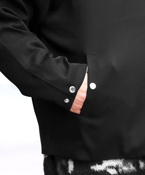 LUXSTYLE(ラグスタイル)の「ショート丈オーバーサイズジップブルゾン(ブルゾン・メンズ・チャコール/ブラック・L/M)」の11枚目の写真