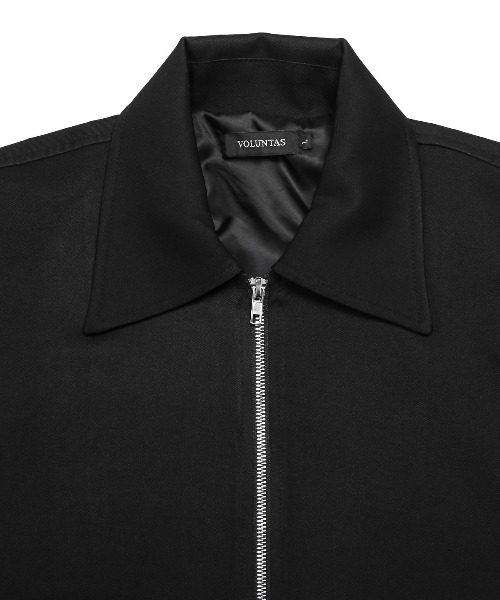LUXSTYLE(ラグスタイル)の「ショート丈オーバーサイズジップブルゾン(ブルゾン・メンズ・チャコール/ブラック・L/M)」の15枚目の写真