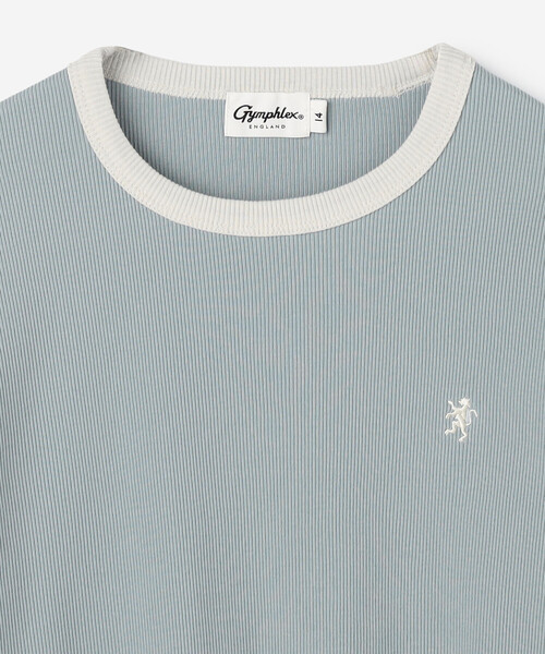 GYMPHLEX(ジムフレックス)の「Gymphlex | リンガーTシャツ WOMEN(Tシャツ/カットソー・レディース・ブルー系その他/ネイビー/ホワイト・12/14)」の6枚目の写真