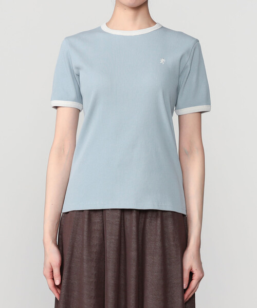 GYMPHLEX(ジムフレックス)の「Gymphlex | リンガーTシャツ WOMEN(Tシャツ/カットソー・レディース・ブルー系その他/ネイビー/ホワイト・12/14)」の10枚目の写真