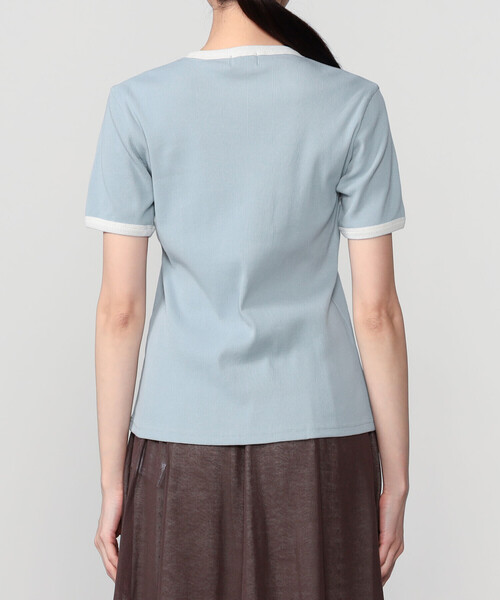 GYMPHLEX(ジムフレックス)の「Gymphlex | リンガーTシャツ WOMEN(Tシャツ/カットソー・レディース・ブルー系その他/ネイビー/ホワイト・12/14)」の12枚目の写真