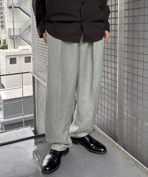 G-STAR(ジースター)の「Summer Chino/リネンサマーチノ/スラックスパンツ(スラックス・メンズ・カーキオリーブ・34/30/33/30/32/30/31/30/30/30/29/30/36/30/28/30)」の1枚目の写真