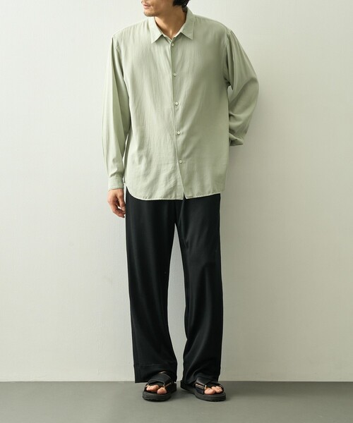 WRAPINKNOT(ラッピンノット)の「【WRAPINKNOT/ラッピンノット】Wide Pants(その他パンツ・メンズ・ブラック・2/3)」の5枚目の写真
