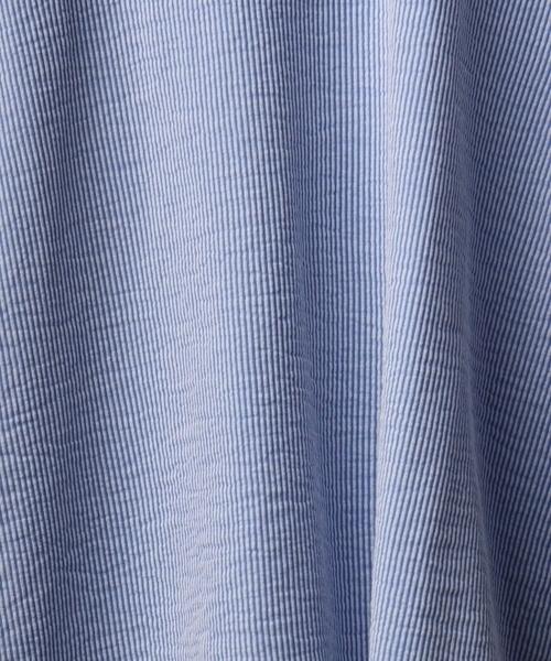 MICHEL KLEIN（ミッシェル・クラン）の「[新色追加/接触冷感]サッカードルマンスリーブカットソー（Tシャツ/カットソー・レディース・ダークインディゴブルー/ブラック/ライトグレー/ホワイト/ブラウン/ネイビー・38）」の12枚目の写真
