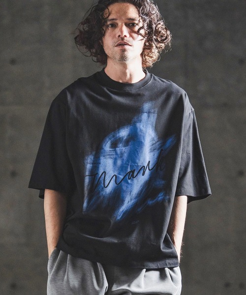 GLIMCLAP(グリムクラップ)の「mt10460- Graphic Art Print T-shirt プリントTシャツ(202-058-gls-cg)(Tシャツ/カットソー・メンズ・ブラック×ホワイト/ホワイト×ピンク/ブラック×ブルー/ホワイト×ブラック・S/M/L)」の15枚目の写真