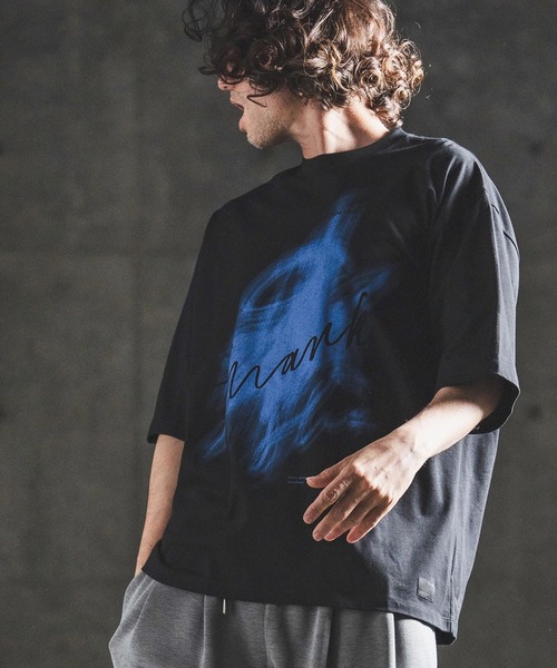 GLIMCLAP(グリムクラップ)の「mt10460- Graphic Art Print T-shirt プリントTシャツ(202-058-gls-cg)(Tシャツ/カットソー・メンズ・ブラック×ホワイト/ホワイト×ピンク/ブラック×ブルー/ホワイト×ブラック・S/M/L)」の17枚目の写真