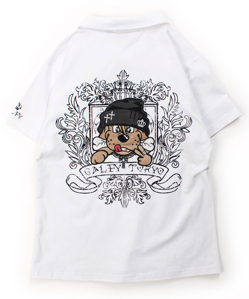 GALFY(ガルフィー)の「『GALFY/ガルフィー』爆アゲ↑↑キラポロシャツ【Z】(ポロシャツ・メンズ・パープル/ホワイト/ブラック・L/XL)」の18枚目の写真