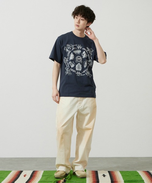 Lee(リー)の「LeeバンダナTシャツ(Tシャツ/カットソー・メンズ・ネイビー/レッド/ホワイト・MEDIUM/LARGE/X-LARGE/SMALL)」の20枚目の写真