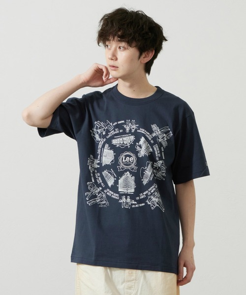 Lee(リー)の「LeeバンダナTシャツ(Tシャツ/カットソー・メンズ・ネイビー/レッド/ホワイト・MEDIUM/LARGE/X-LARGE/SMALL)」の13枚目の写真