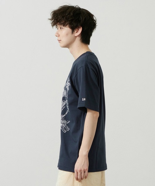 Lee(リー)の「LeeバンダナTシャツ(Tシャツ/カットソー・メンズ・ネイビー/レッド/ホワイト・MEDIUM/LARGE/X-LARGE/SMALL)」の14枚目の写真