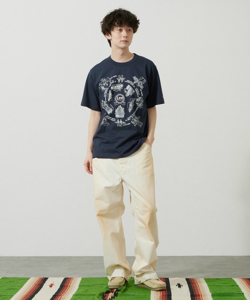 Lee(リー)の「LeeバンダナTシャツ(Tシャツ/カットソー・メンズ・ネイビー/レッド/ホワイト・MEDIUM/LARGE/X-LARGE/SMALL)」の19枚目の写真