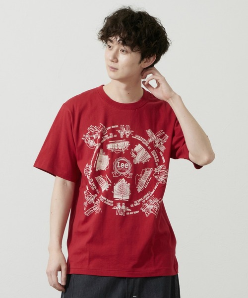 Lee(リー)の「LeeバンダナTシャツ(Tシャツ/カットソー・メンズ・ネイビー/レッド/ホワイト・MEDIUM/LARGE/X-LARGE/SMALL)」の22枚目の写真