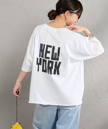 [FUNG/ファング] N.Y FB カットオフ プリントＴシャツ