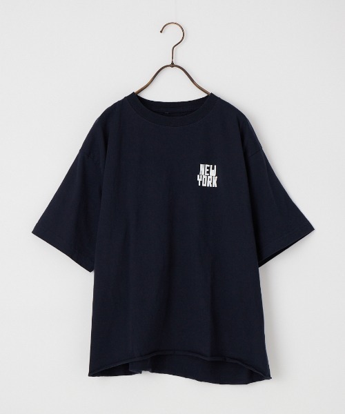 FUNG（ファング）の「[FUNG/ファング] N.Y FB カットオフ プリントＴシャツ（Tシャツ/カットソー・レディース・ホワイト/ネイビー・M）」の18枚目の写真