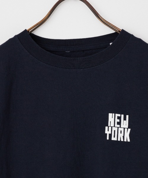 FUNG（ファング）の「[FUNG/ファング] N.Y FB カットオフ プリントＴシャツ（Tシャツ/カットソー・レディース・ホワイト/ネイビー・M）」の20枚目の写真