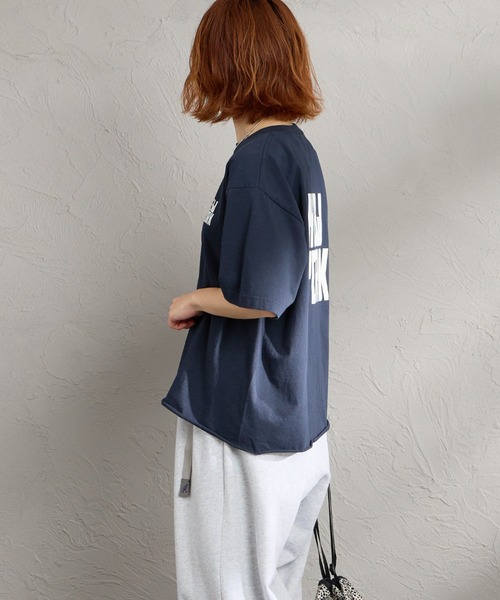 FUNG（ファング）の「[FUNG/ファング] N.Y FB カットオフ プリントＴシャツ（Tシャツ/カットソー・レディース・ホワイト/ネイビー・M）」の10枚目の写真