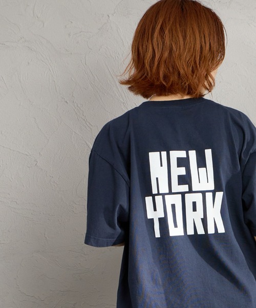 FUNG（ファング）の「[FUNG/ファング] N.Y FB カットオフ プリントＴシャツ（Tシャツ/カットソー・レディース・ホワイト/ネイビー・M）」の16枚目の写真