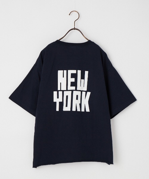 FUNG（ファング）の「[FUNG/ファング] N.Y FB カットオフ プリントＴシャツ（Tシャツ/カットソー・レディース・ホワイト/ネイビー・M）」の19枚目の写真