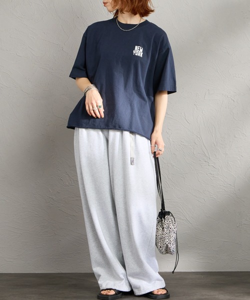 FUNG（ファング）の「[FUNG/ファング] N.Y FB カットオフ プリントＴシャツ（Tシャツ/カットソー・レディース・ホワイト/ネイビー・M）」の12枚目の写真