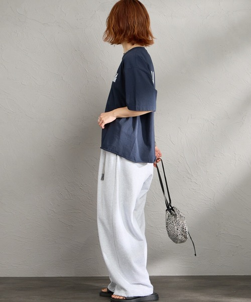 FUNG（ファング）の「[FUNG/ファング] N.Y FB カットオフ プリントＴシャツ（Tシャツ/カットソー・レディース・ホワイト/ネイビー・M）」の13枚目の写真